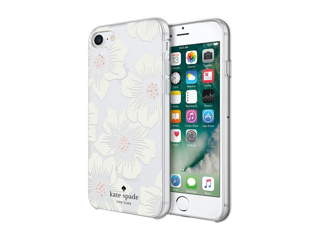 KSNY Hardshell Clear iPhone 7/8/SE - Hollyhock/Gems