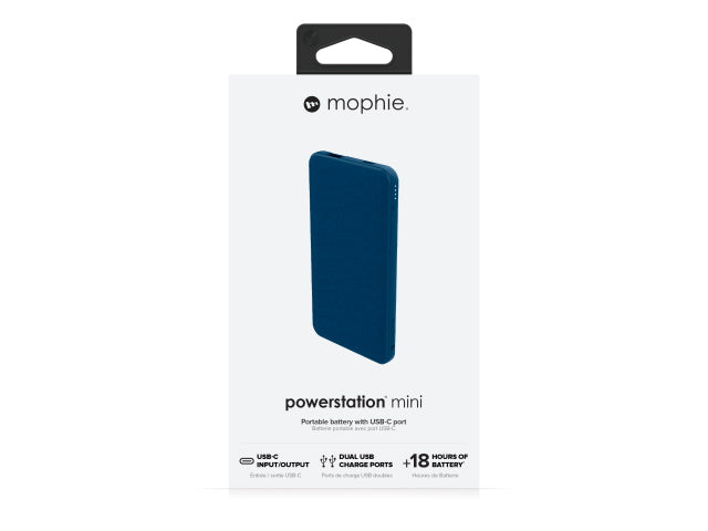 Mophie Powerstation Mini Portable Battery - Navy (5 000 mAh)