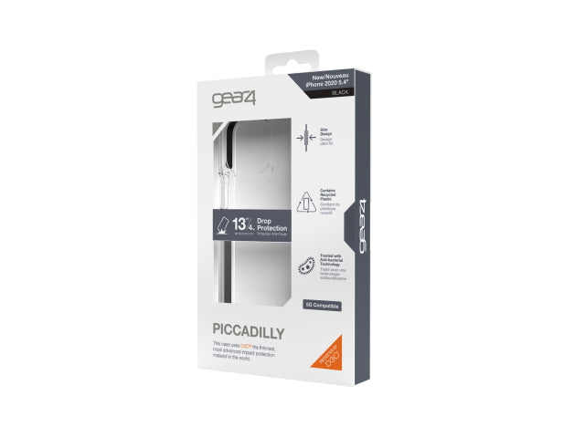 Gear4 D3O Piccadilly for iPhone 12 mini - Black