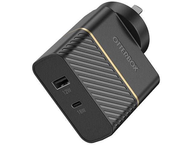 OTTERBOX 2PRT WALL CHGR TYP I 30W USB-C 18W PD + USB-A 12W