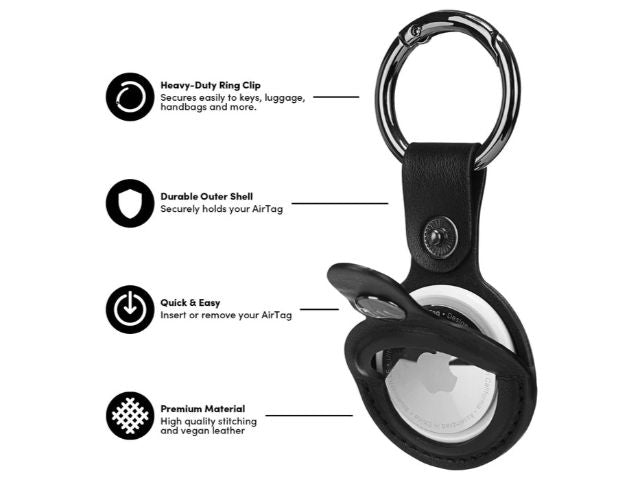 Casemate Clip Ring - AirTag - Black