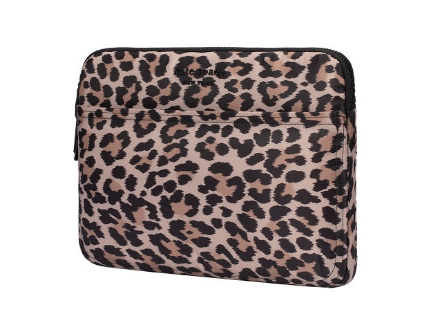 KSNY Puffer Sleeve up to 14 Laptop - Classic Leopard