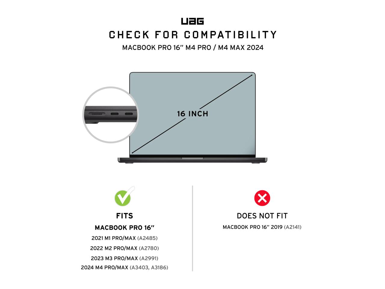 UAG Plyo - MacBook Pro 16 Max & Pro (2021-2023) - Ice