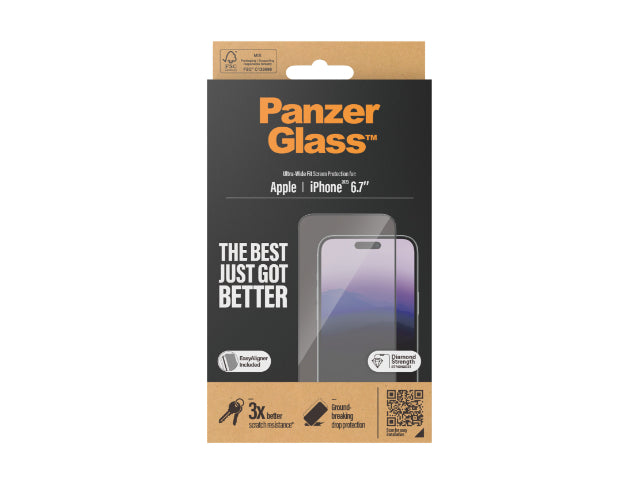 PanzerGlass UltraWide Fit SP - iPhone 15 Plus