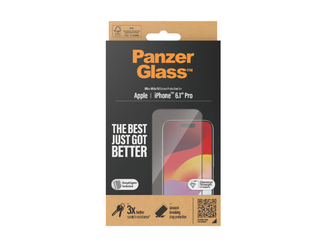 PanzerGlass UltraWide Fit SP - iPhone 15 Pro