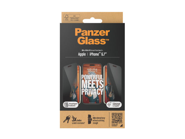 PanzerGlass Privacy SP - iPhone 15 Plus