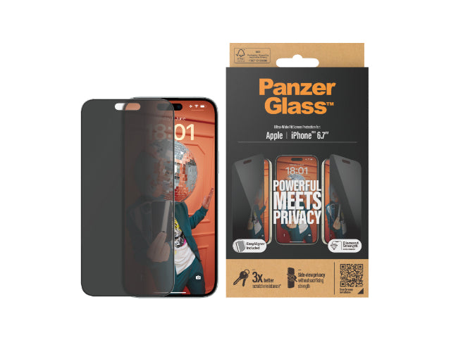 PanzerGlass Privacy SP - iPhone 15 Plus