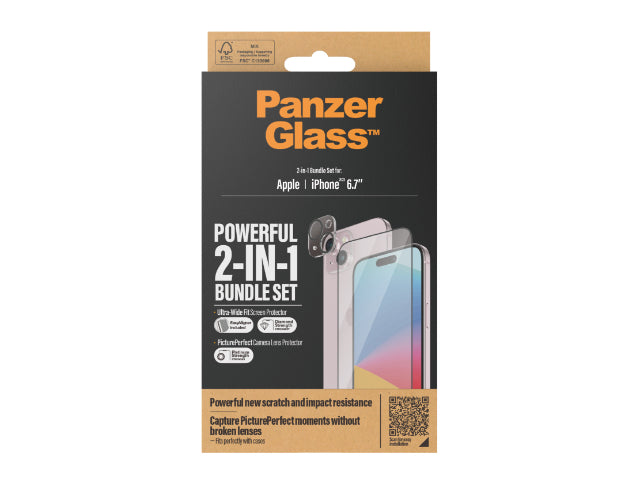 PanzerGlass 2-in-1 Protection Bundle - iPhone 15 Plus