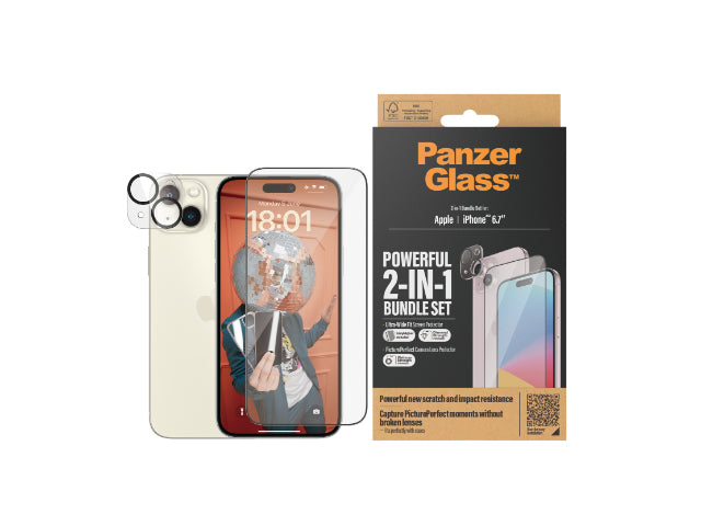 PanzerGlass 2-in-1 Protection Bundle - iPhone 15 Plus