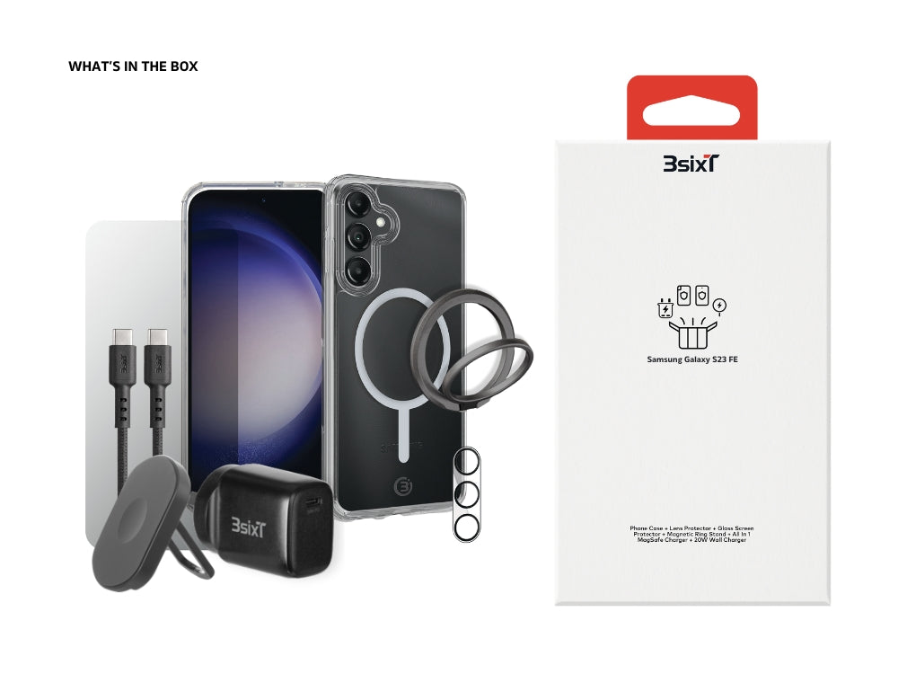 3sixT Essential S23 FE Bundle (PureFlex+)