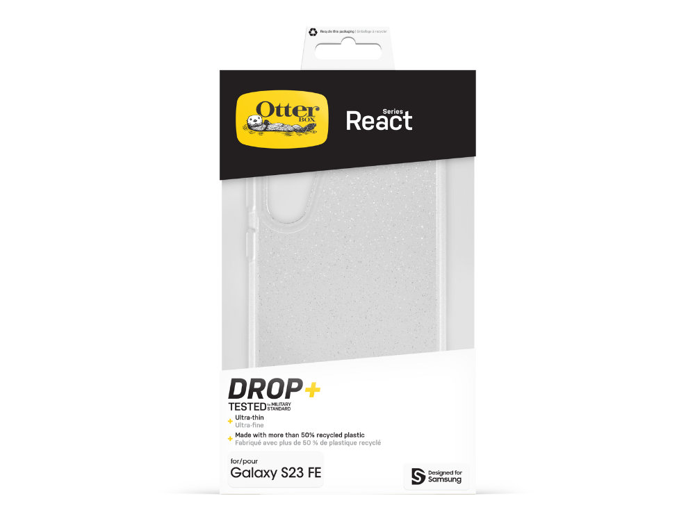 OtterBox React - Samsung Galaxy S23 FE Stardust - Clear