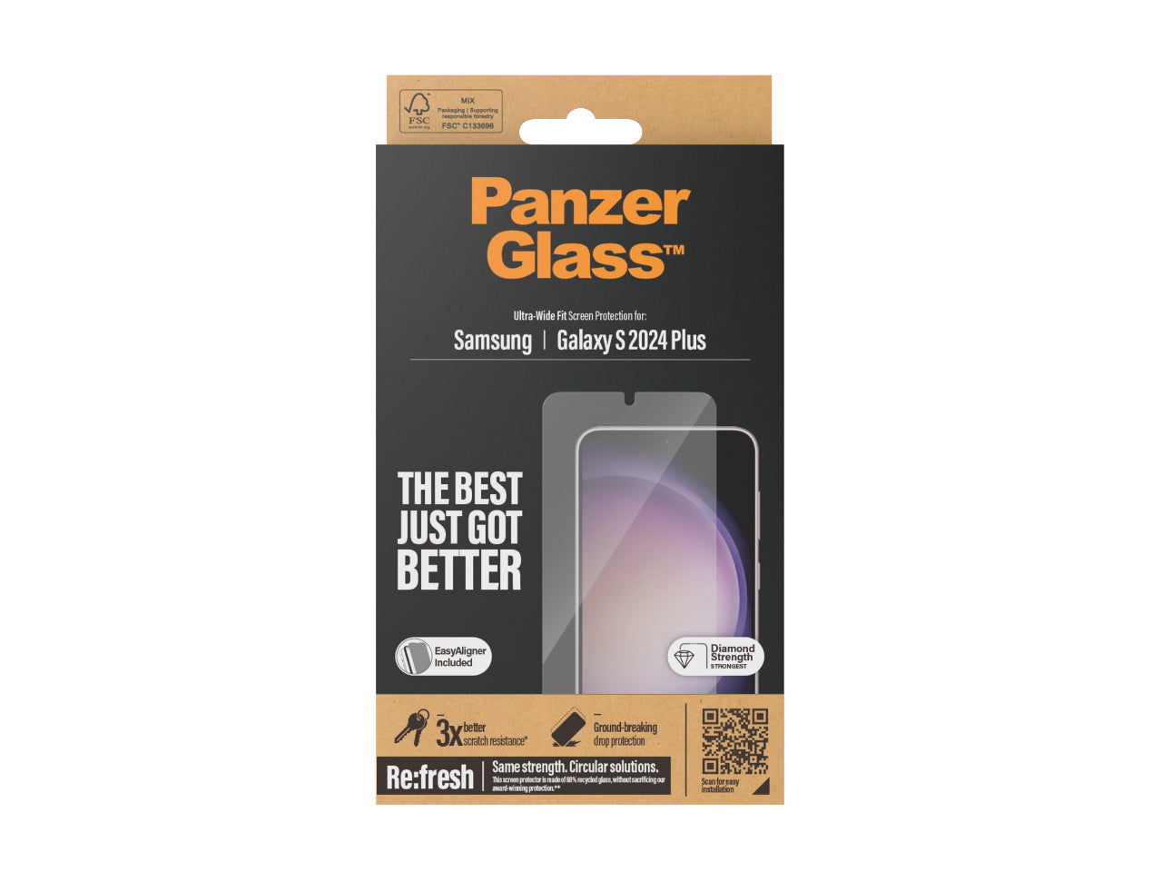 PanzerGlass UltraWide Fit w/ Aligner SP - Samsung GS24+