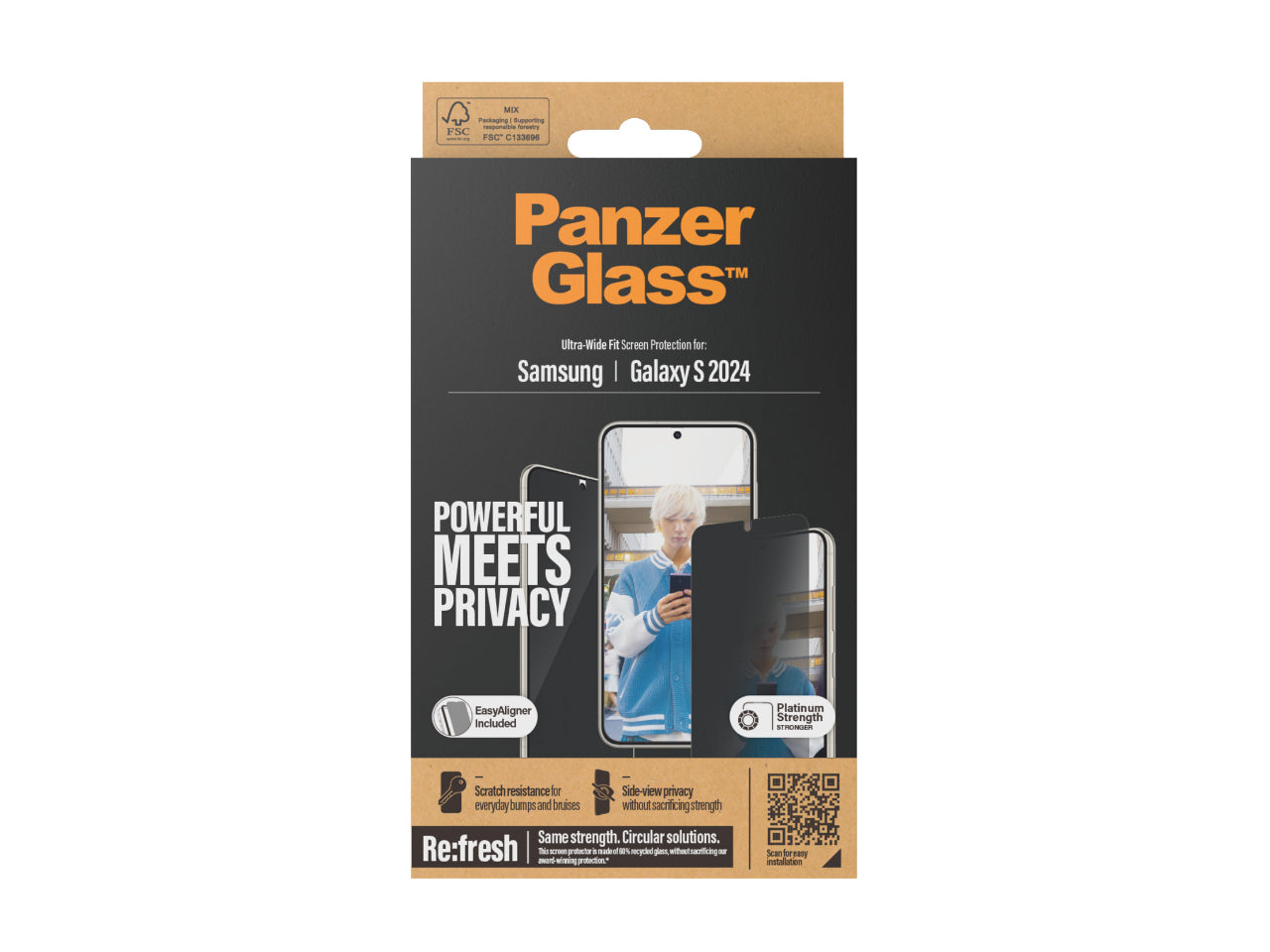 PanzerGlass UltraWide Fit Privacy SP - Samsung GS24