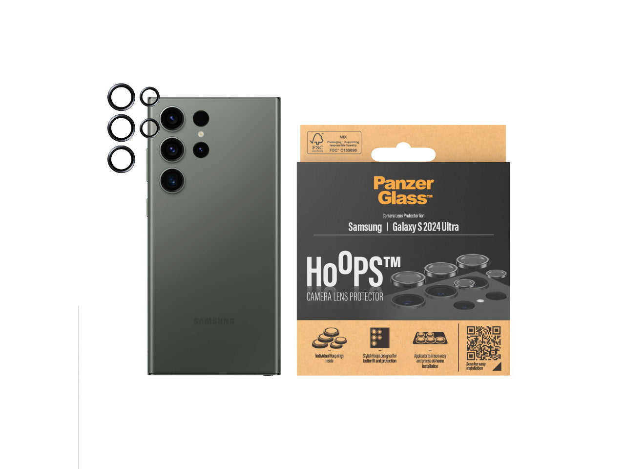 PanzerGlass Hoops Lens Protector-Samsung GS24 Ultra