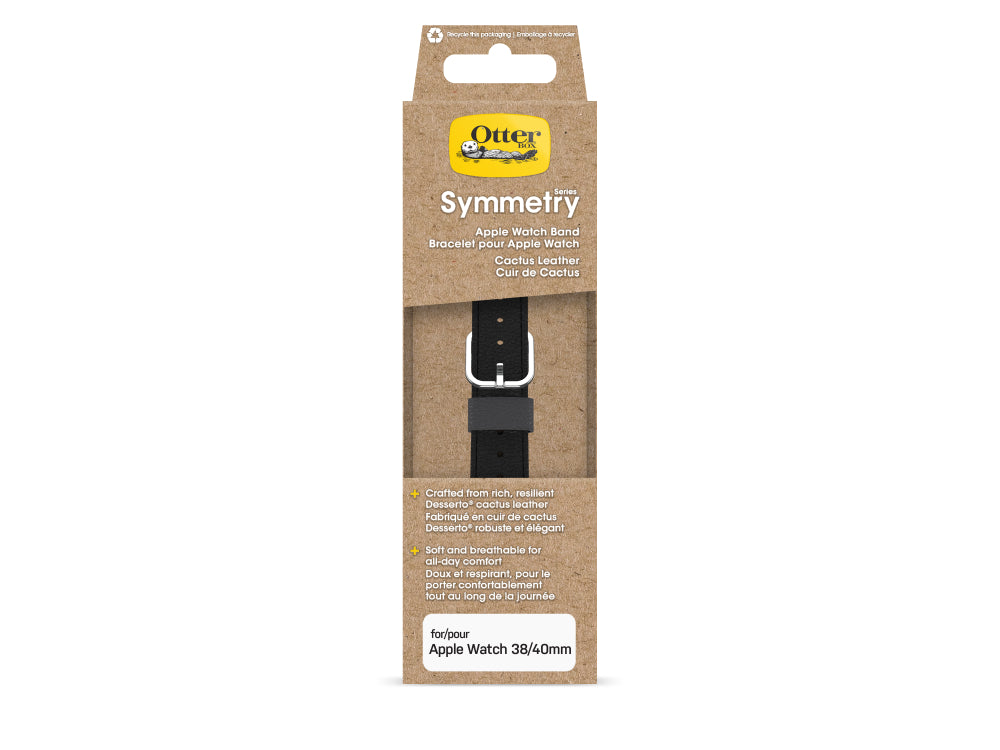 OtterBox Cactus Leather Band - Apple Watch (40-42mm) - Black