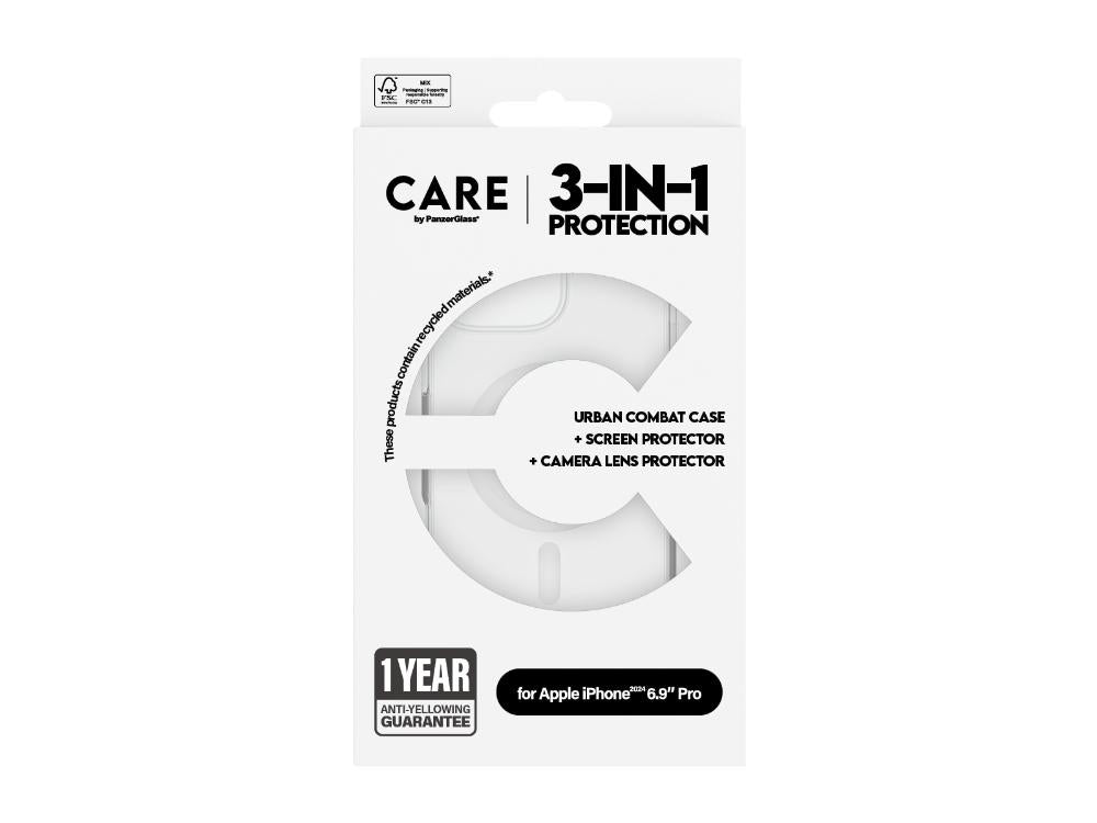 CARE by Panzer Flagship 3-in-1 Bundle -iPhone 16 Pro Max