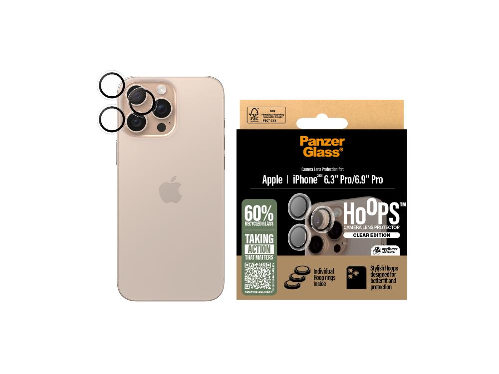 PanzerGlass Hoops LP -iPhone 16 Pro/ProMax - Clear