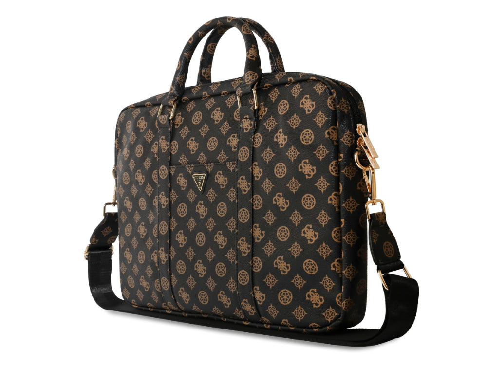 Guess Peony Collection - Laptop Bag 15/16-inch -Black/Brown