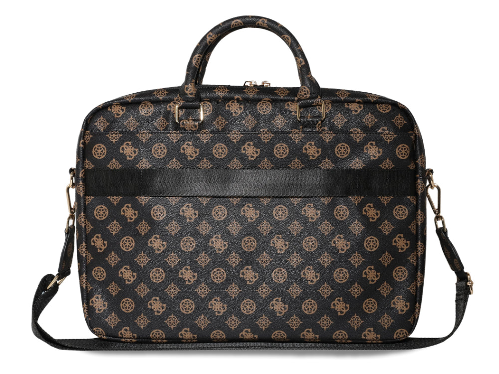 Guess Peony Collection - Laptop Bag 15/16-inch -Black/Brown