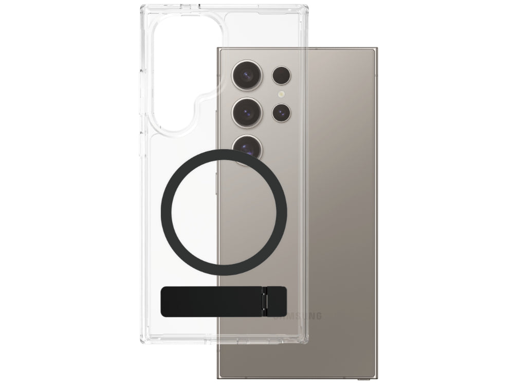 CARE by Panzer Kickstand Mag Case-Samsung GS25 Ultra-Clr/Blk