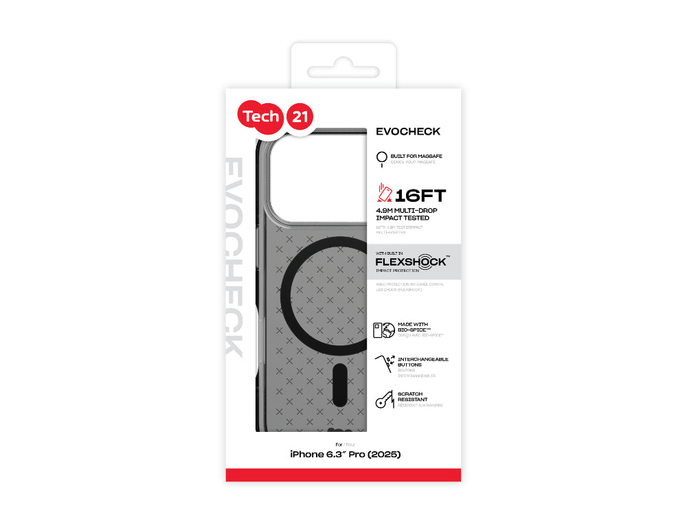 Tech21 EvoCheck MagSafe - iPhone 17 Pro - Smokey/Black