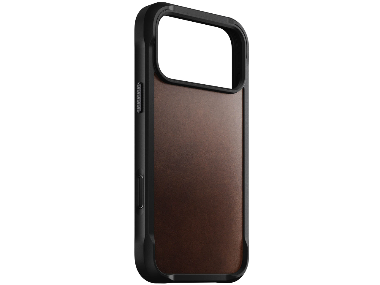 NOMAD Rugged Leather - iPhone 17 Pro - Rustic Brown Horween