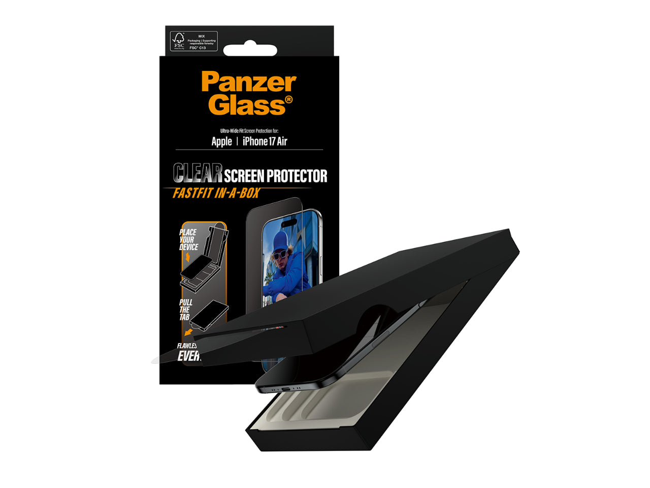 PanzerGlass UWF SP w. Fastfit in-a-box - iPhone Air