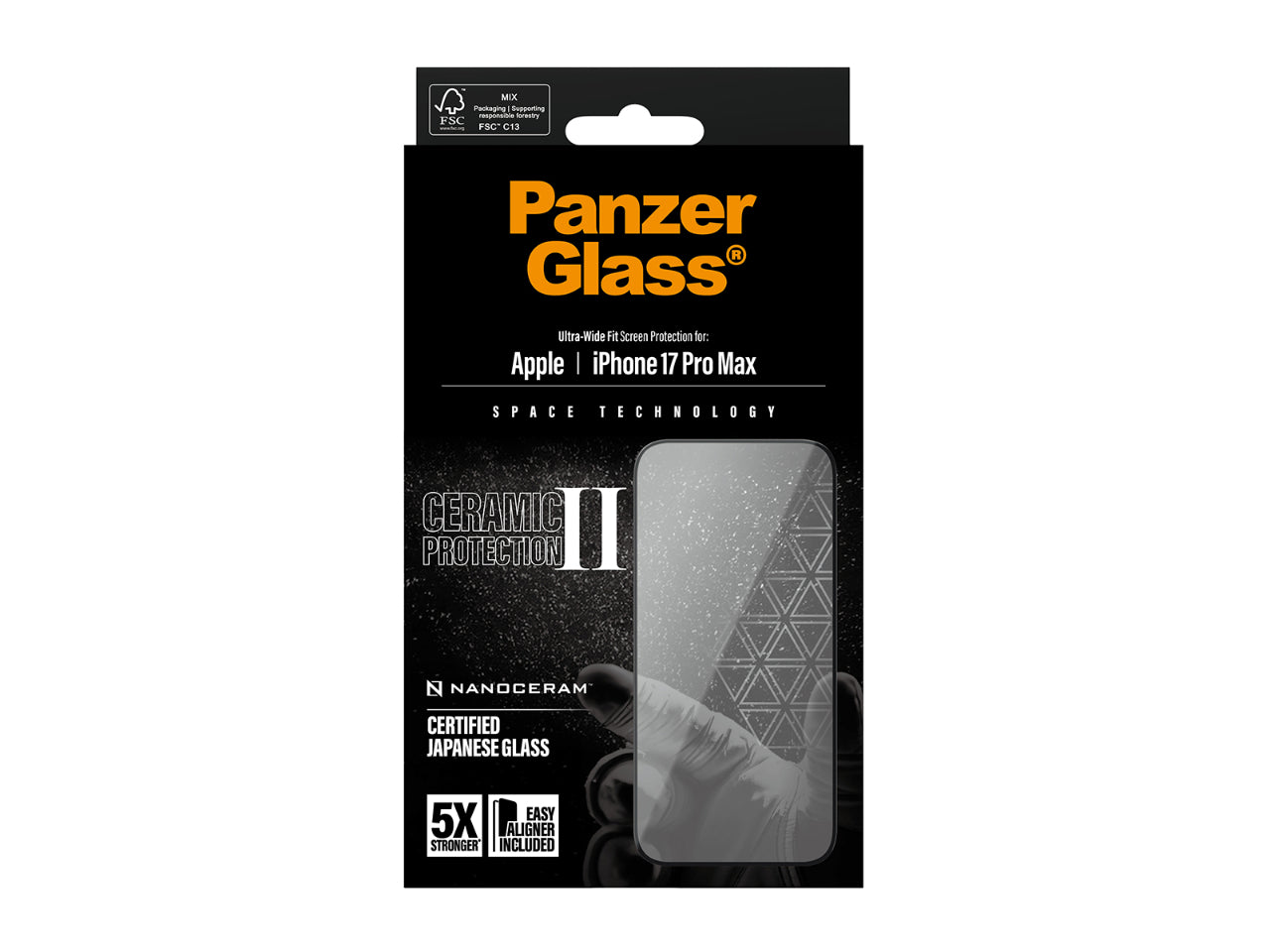 PanzerGlass UWF Ceramic SP - iPhone 17 Pro Max