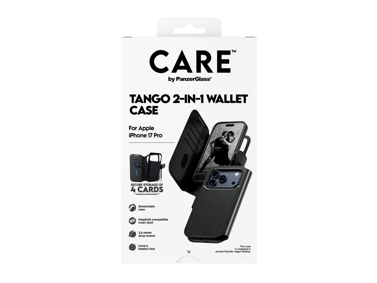 CARE by Panzer Feature Tango (MS) - iPhone 17 Pro - Black