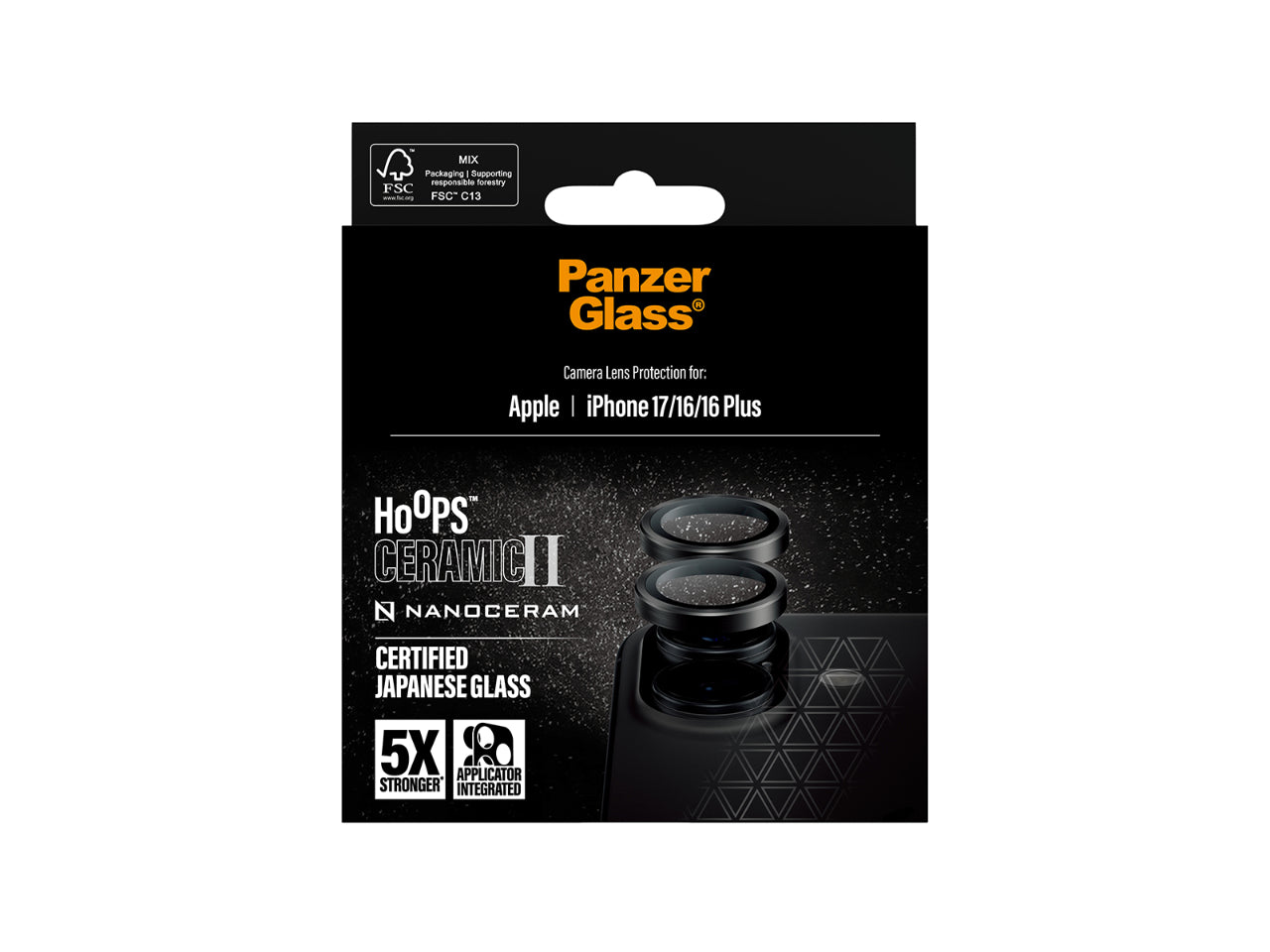 Panzer Hoops Ceramic Lens Protector - iPhone 17
