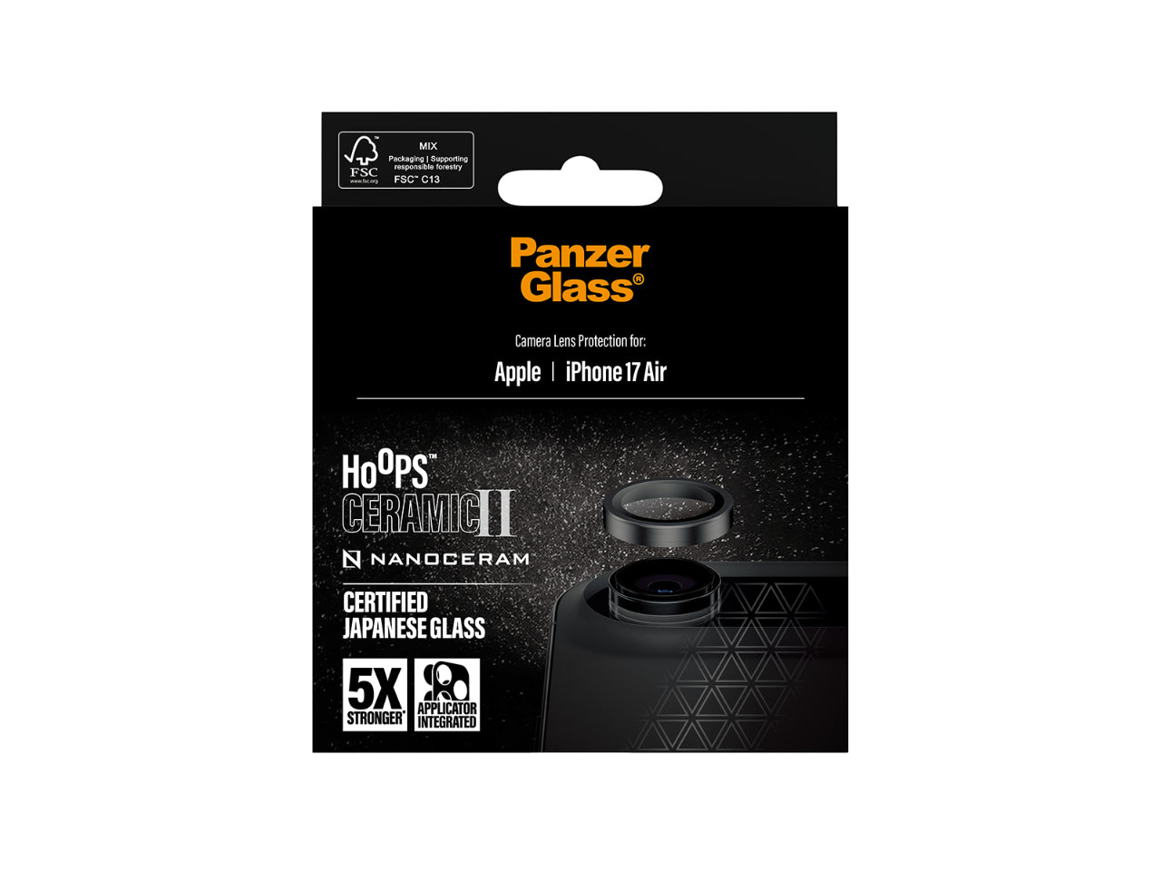 Panzer Hoops Ceramic Lens Protector - iPhone Air