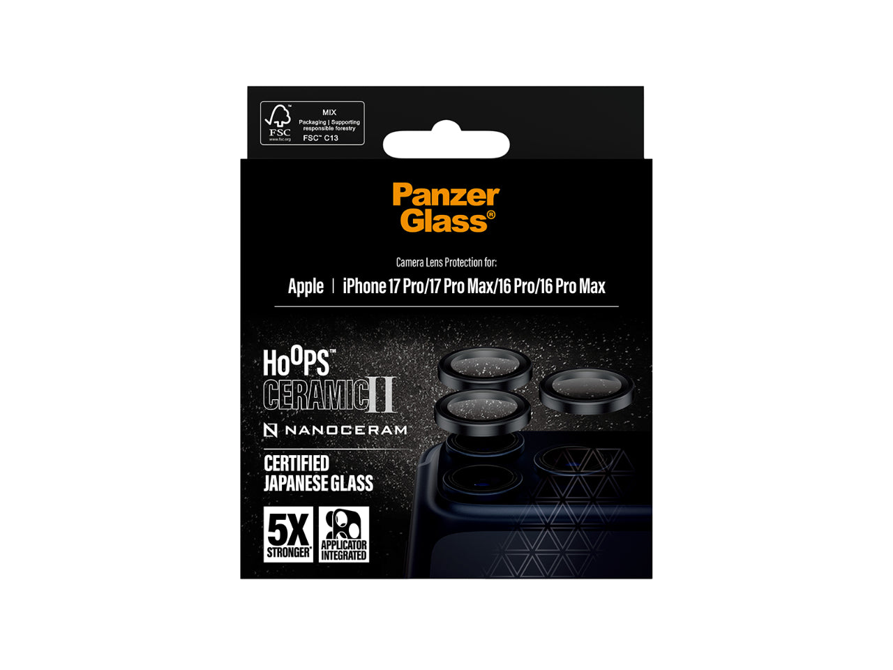 Panzer Hoops Ceramic Lens Protector-iPhone 17 Pro/17 Pro Max