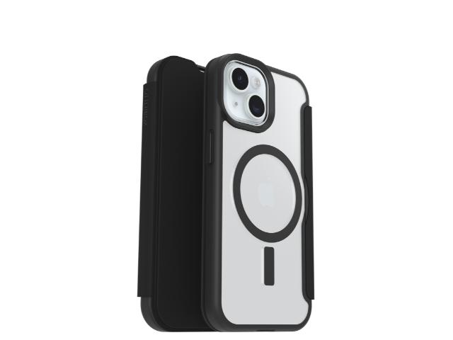 OtterBox React Folio MagSafe - iPhone 16e/15/14/13 -Clr/Blk