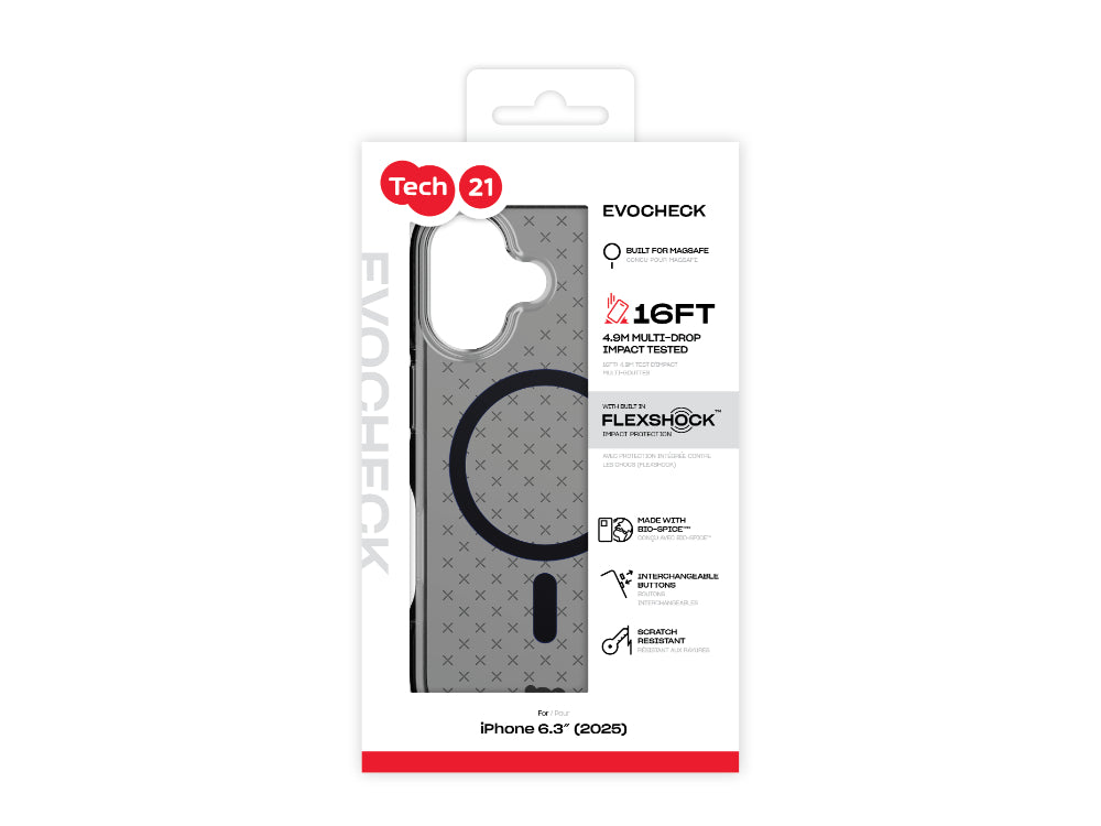 Tech21 EvoCheck MagSafe - iPhone 17 - Smokey/Black