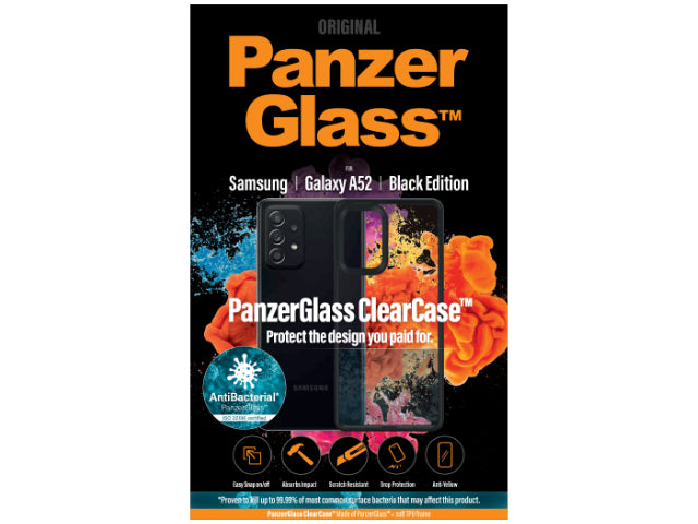 Panzer ClearCase for Samsung A52 Black AB