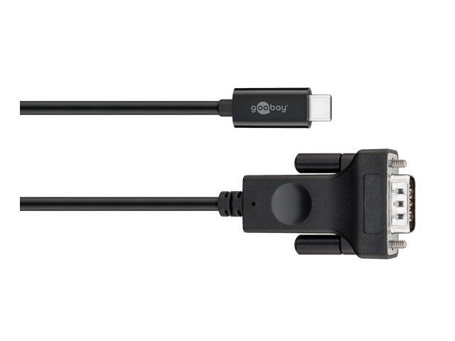 Goobay USB-C VGA adapt cable (1080p 60 Hz) black 1.80m