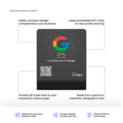 Tapt - Google Review Stand