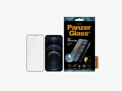 PanzerGlass for iPhone 12 Pro Max - Black - Case Friendly