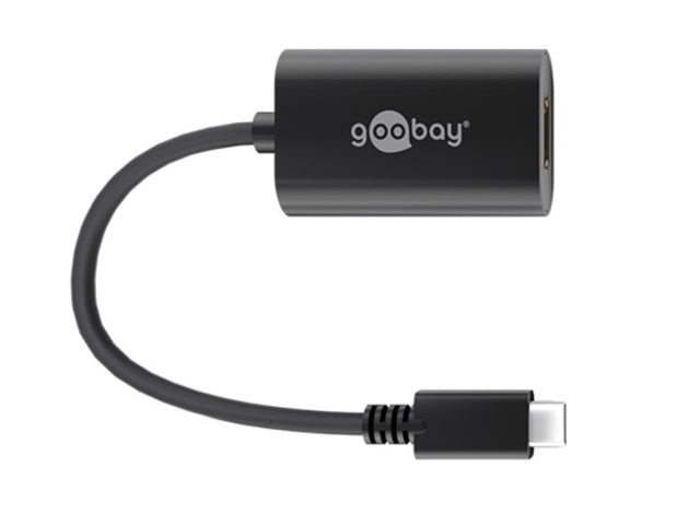Goobay USB-C HDMI adapter (4k 60 Hz) black  0.2m