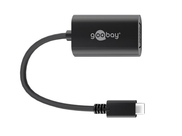 Goobay USB-C- VGA adapter black  0.2m