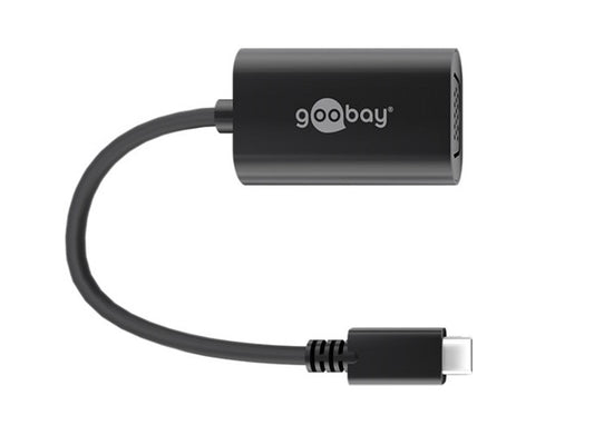 Goobay USB-C- VGA adapter black  0.2m