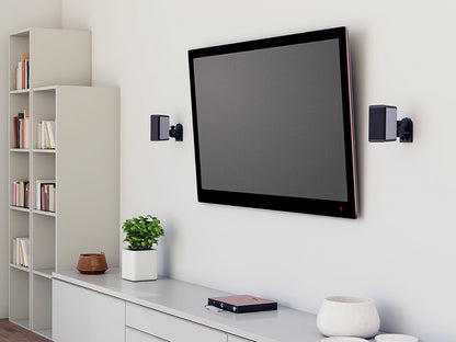 Goobay - TV WH SpeakerMount (2pcs) black BOX
