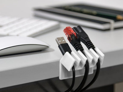 Goobay Cable Management 5 Slots Plastic  white