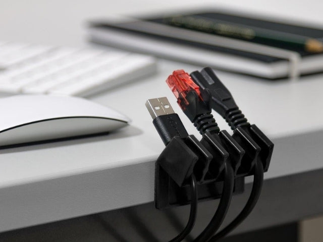 Goobay Cable Management 5 Slots Plastic  black