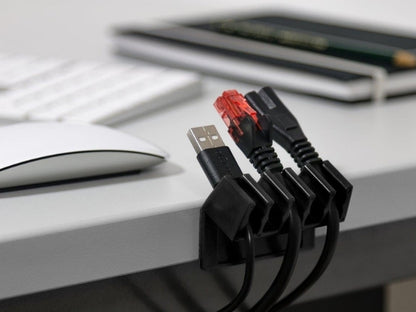Goobay Cable Management 5 Slots Plastic  black