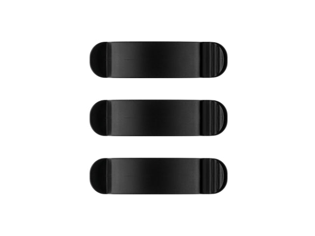 Goobay Cable Management Clip 3 Slots SET 3-pcs  black