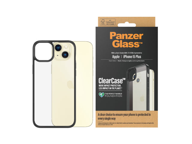 PanzerGlass Clearcase - iPhone 15 Plus - Black