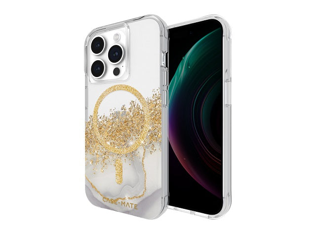 CaseMate Karat Marble Clear w/ MagSafe - iPhone 15 Pro