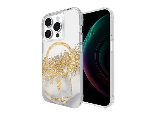 CaseMate Karat Marble Clear w/ MagSafe - iPhone 15 Pro