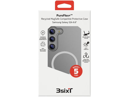 3sixT PureFlex+ - Samsung GS24+ - (MS)(RC) Clear/Clear